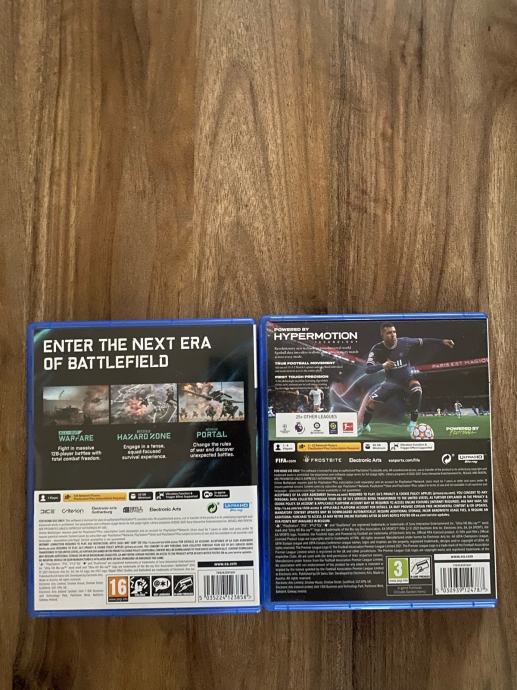 FIFA 22 i BATTLEFIELD 2024 za PS5