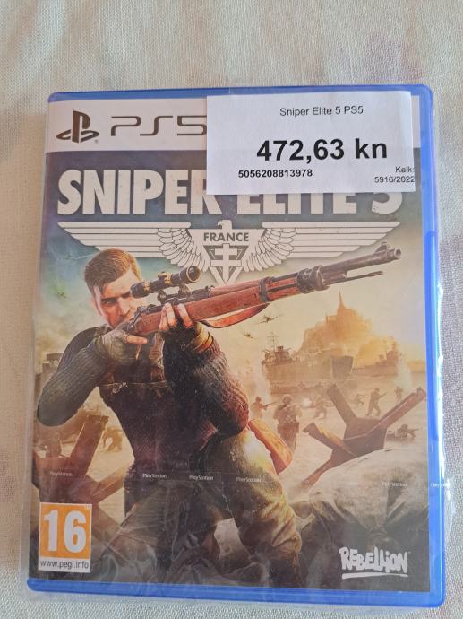 Sniper Elite 5 PS5 NOVO