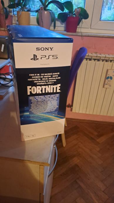 PlayStation 5 Slim 1TB + Fortnite Cobal Star Bundle (NOVO, NEOTVORENO)