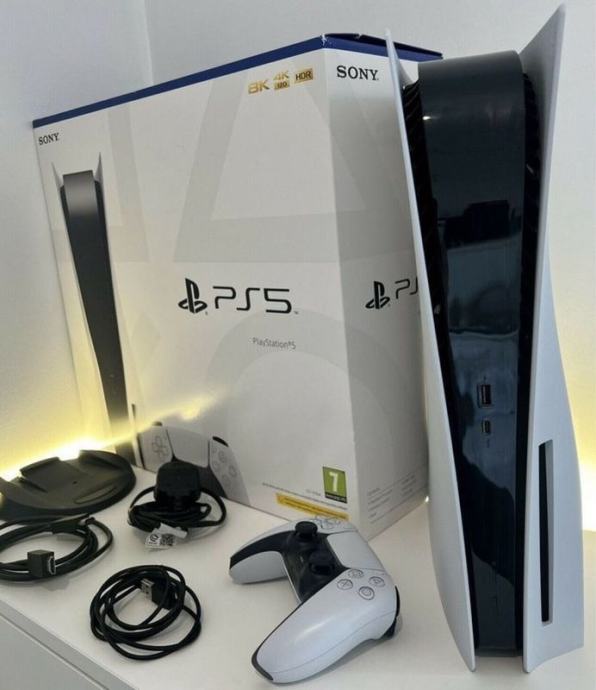 Playstation5/1 kontroler/24 igre/Gar/Pulse 3d Slusalice/Sony punjac