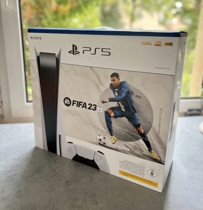 NOVO Sony PlayStation 5 PS5 Disk Disk + Paket Fifa 23