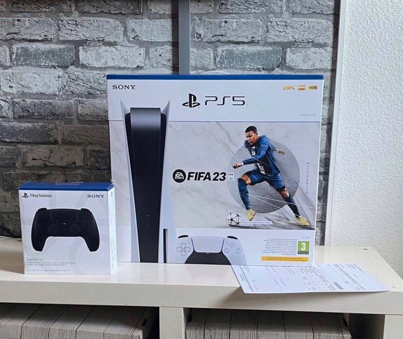 Sony PlayStation Ps5 +Fifa23+2x kontroler