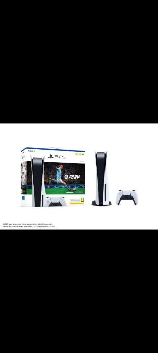 SONY PS5 C Chassis + EA SPORTS FC24 + DODATNI DUALSENSE