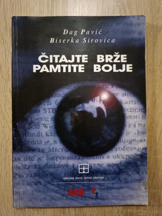 Dag Pavić, Biserka Sirovica: Čitajte brže - pamtite bolje