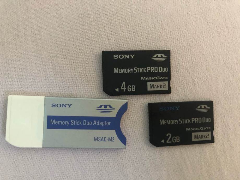 sony memory stick PRO Duo dvije kartice