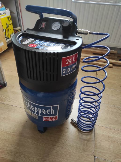 Kompresor Scheppach HC24V, 1500W, 230V, 10bara, 24L Spremnik