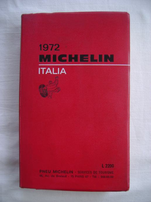 Michelin Travel Guide Italia 1972 - stari vodič