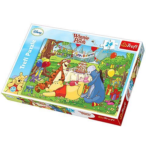 PUZZLE TREFL MAXI 24 - ROĐENDAN WINNIE THE POOH / Za djecu 3 +