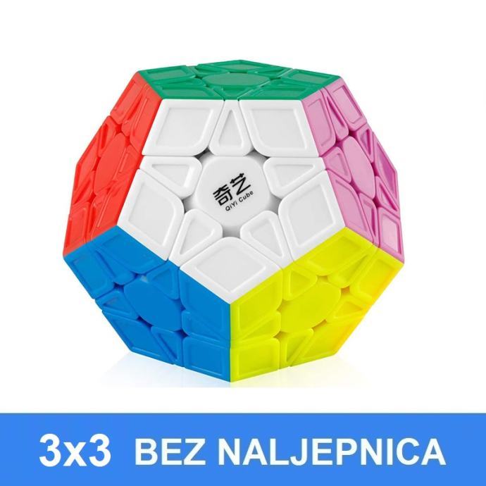 Rubikova kocka - Megaminx 3x3x3, Megamix, bez naljepnica, speedcube