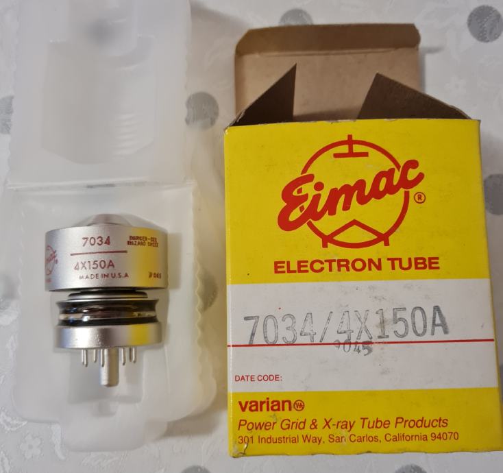 4X150A nove Eimac lampe