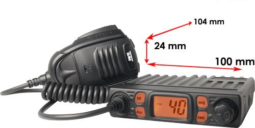 MINI CB RADIO AM/FM TEAM MINICOM - SNIŽENO