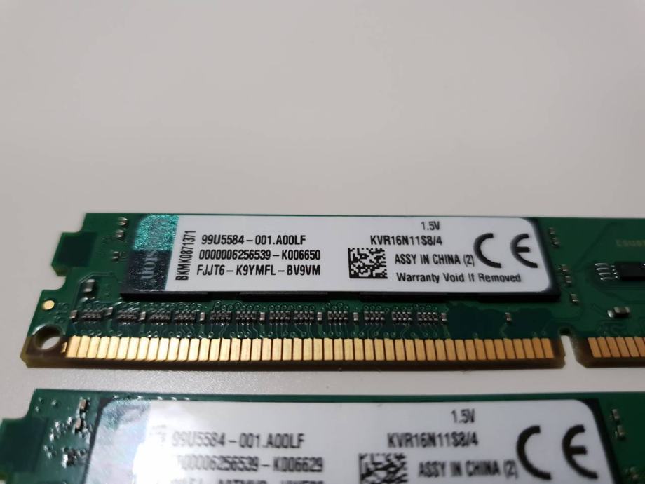 kingston 2 x 4gb pc3-12800e