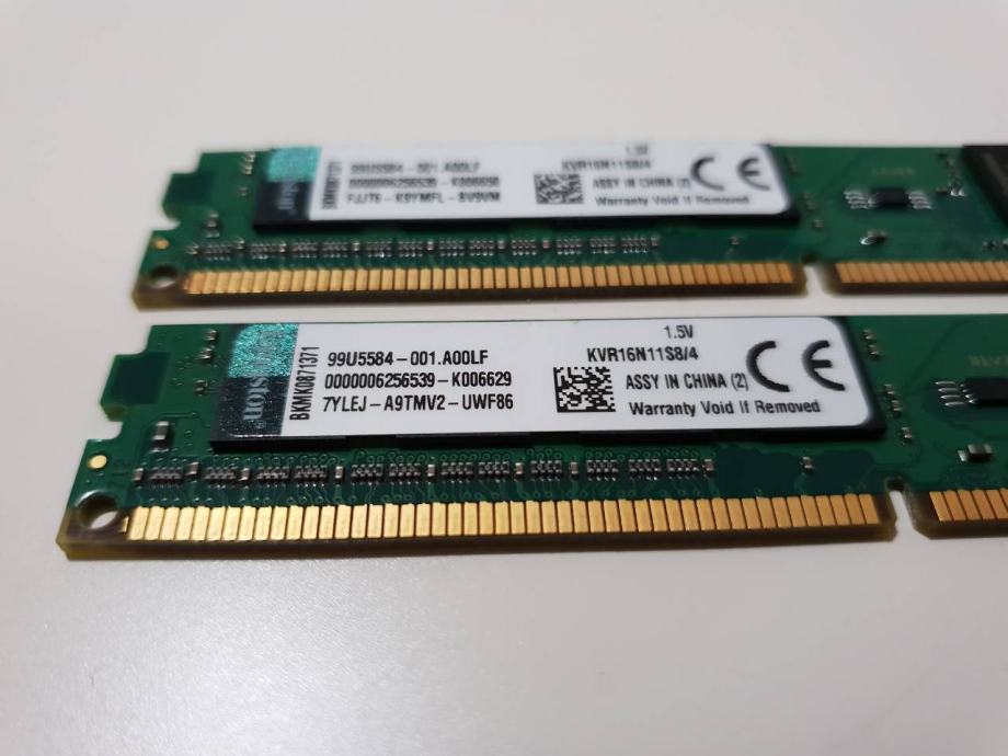 kingston 2 x 4gb pc3-12800e