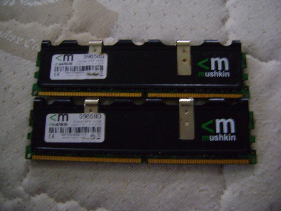 2x2GB DDR2, PC2 6400, 800 MHz