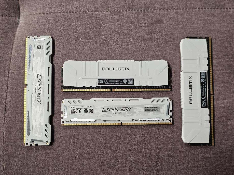 Crucial Ballistix | 32GB RAM (4x8GB) DDR4 | 3200Mhz CL16