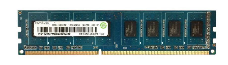 4GB RAMAXEL 2Rx8 PC3-12800U  RMR5040ED58E9W-1600  DDR3 DIMM