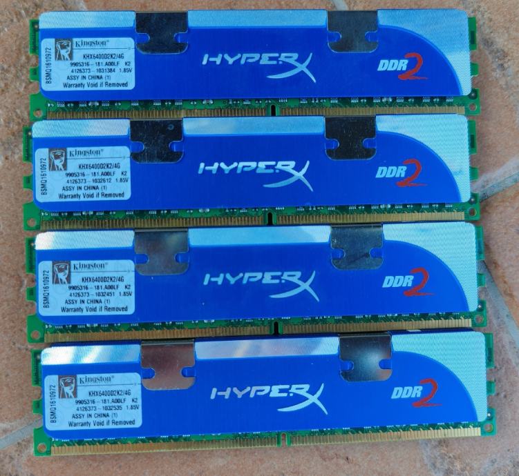 4x 2GB Ddr2 800MHz