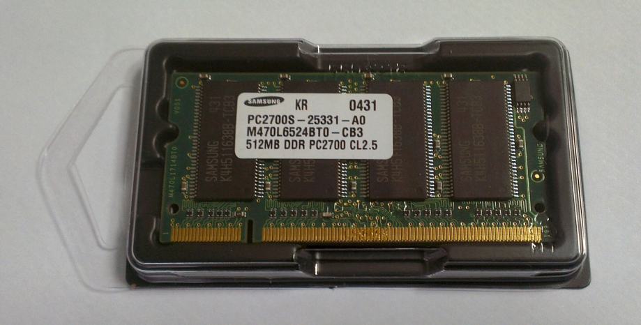 512MB DDR PC2700 RAM