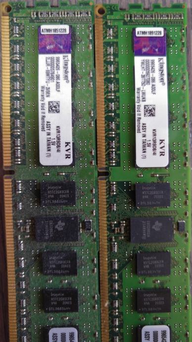 8 GB (2x4GB) DDR3 ECC ram