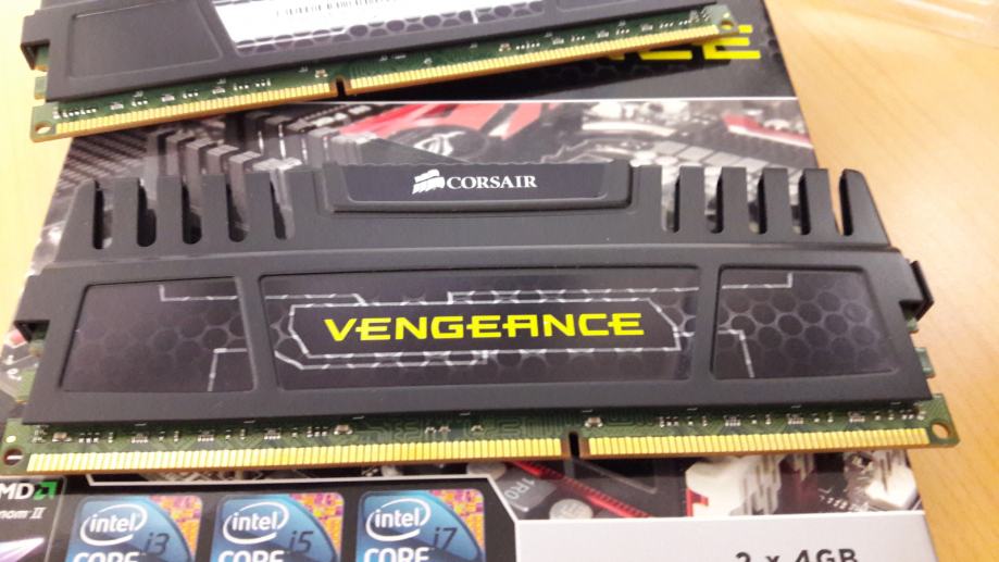 Corsair Vengeance ram DDR3 2x4 GB 1600 mhz CL9, PRILIKA Požega!