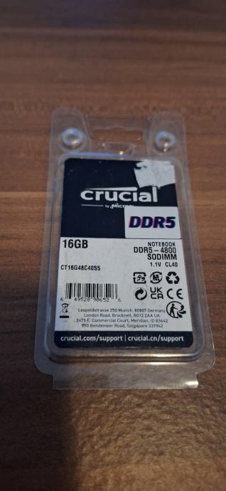 Crucial DDR5 16GB 4800 SODIMM