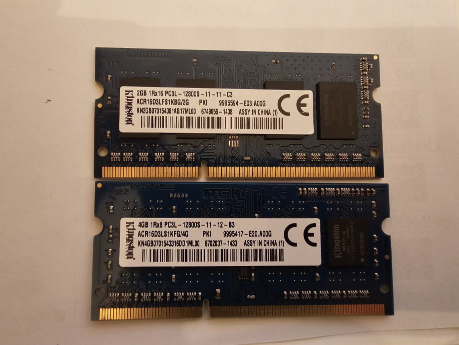 DDR3 memorija za laptop