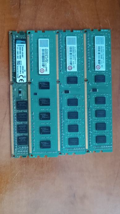 DDR3 RAM 4 komada raznih količina memorije