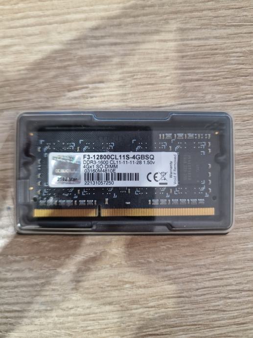 DDR3 SODIMM 4gb za laptop