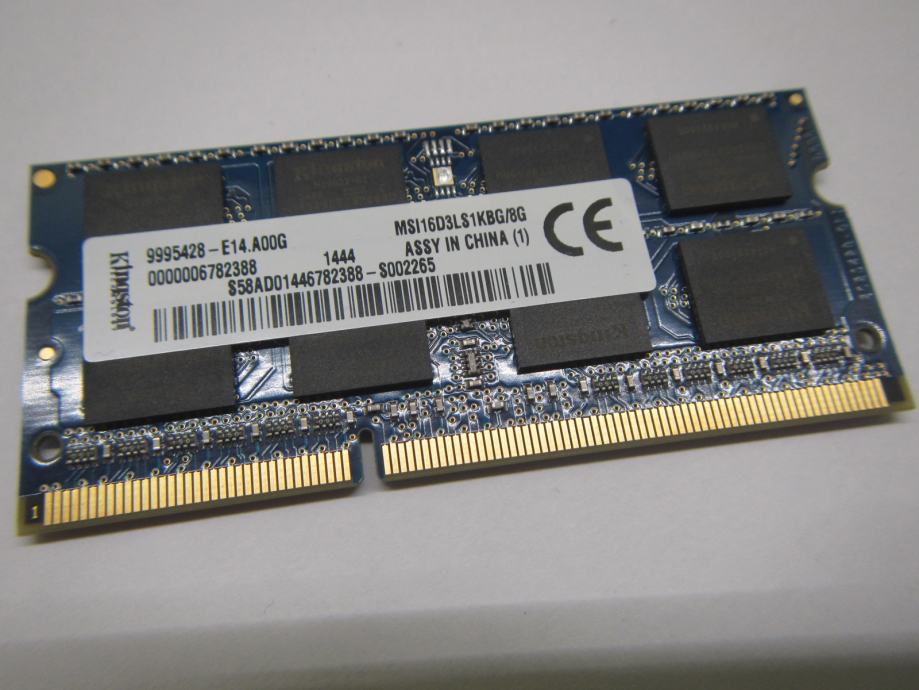 DDR3L SO-DIMM 1x8GB 1600Mhz Kingston