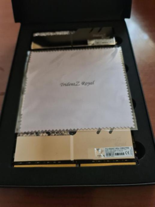 DDR4 128GB (4x32) G.Skill 4000MHz Trident Z Royal Silve