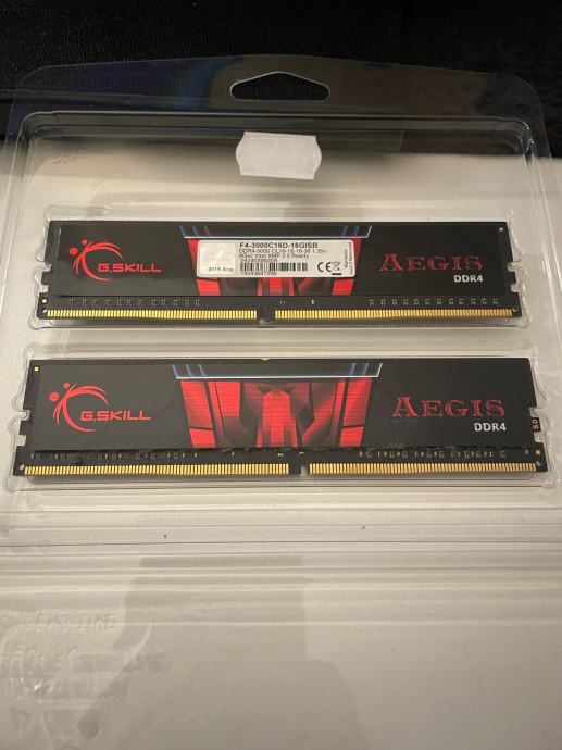 G.SKILL 16 GB kit(2x8GB) DDR4 3000MHz Aegis