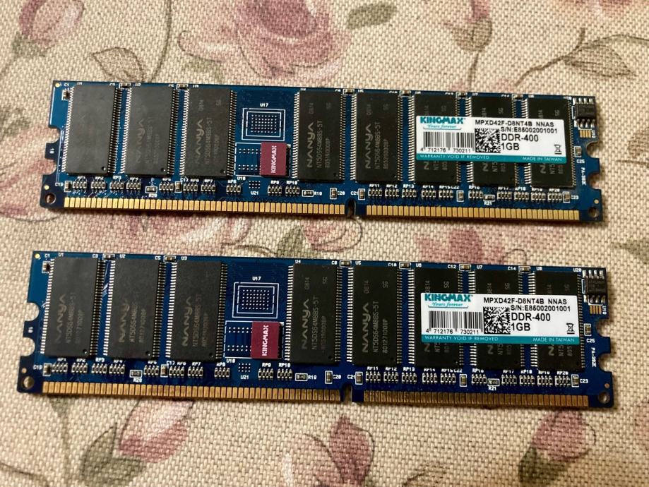 Kingmax DDR-400 RAM memorije - 3x1GB