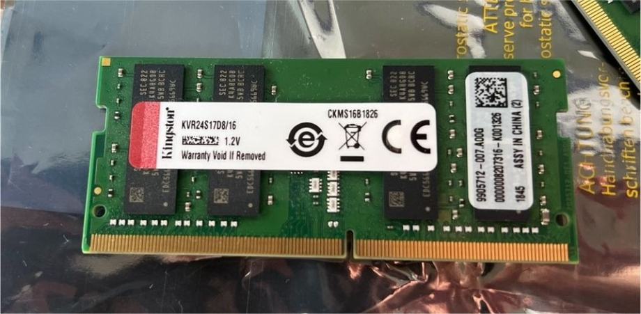 Kingston 32GB (2x16GB) DDR4 SODIMM 2400MHz