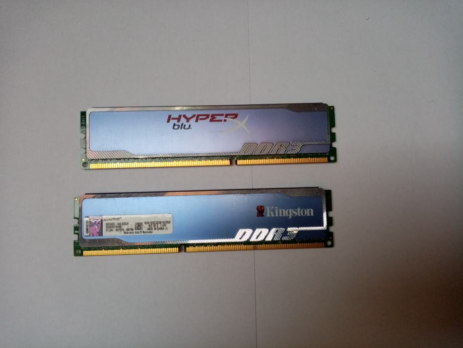 Kingston HyperX Blu 2 X 4GB RAM DDR3 1600 MHz