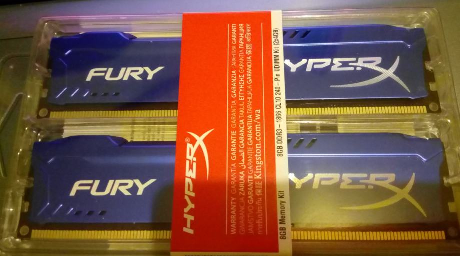 Kingston HyperX Fury DDR3-1866 2X4GB
