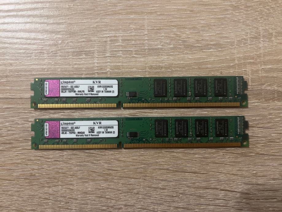 Kingston KVR1333D3N9/2G ValueRAM 2 GB 1333Mz DDR3 Non-ECC DIMM Memory