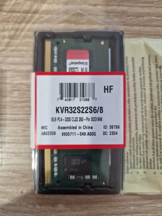 Kingston SODIMM DDR4 2x8gb za laptop