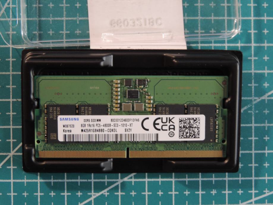 MEMORIJA SAMSUNG 8GB DDR5 4800 SODIMM 1Rx16 M425R1GB4BB0 PC5-38400