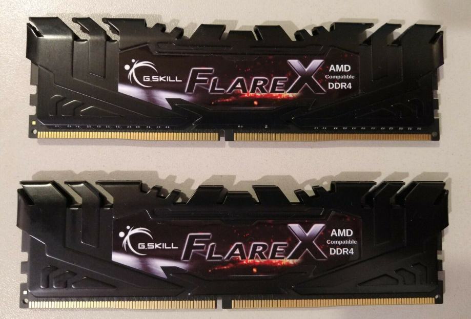 G.SKILL Flare X,F4-3200C14D-16GFX,2X8(16GB) RAM,3200MHz CL14 AMD B-die