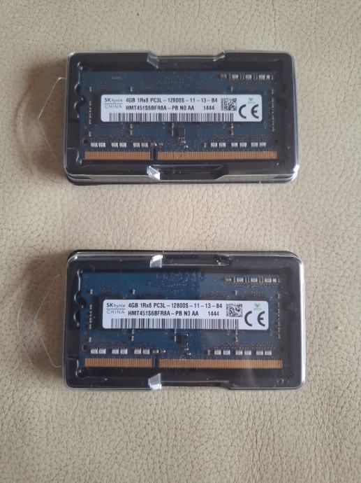 Prodajem kit 2x 4GB SODIMM PCL3 1600MHz