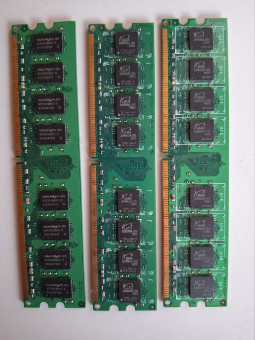 Radna memorija RAM ADATA 1GB i Kingston 2GB DDR2-800MHz