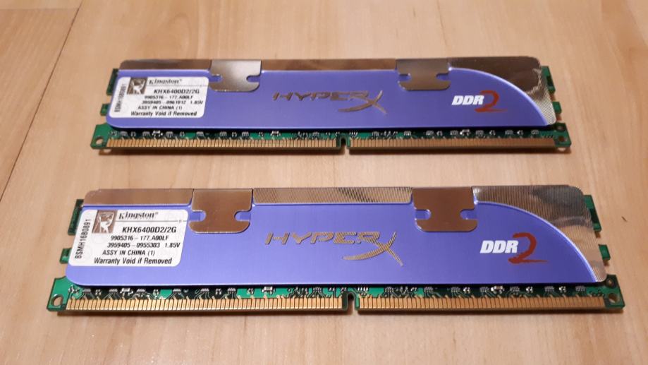 RAM DDR2 800 2x2GB Kingston HyperX
