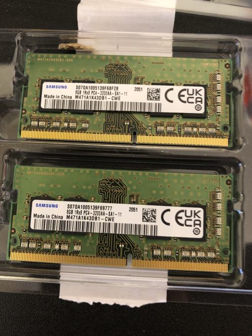 RAM za Laptop DDR4-3200 soDIMM 16gb (2x8GB dual-ch)