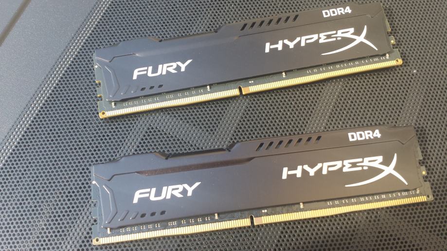 RAM memorija KINGSTON DDR4 8GB 2400MHz HyperX Fury, 2x8Gb, 16Gb Ram