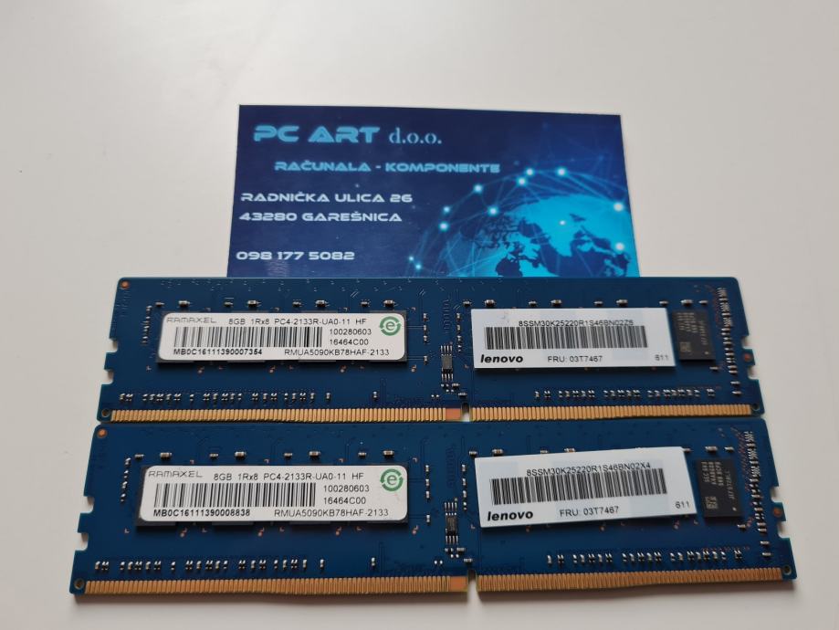 Ramaxel 16GB (2 x 8GB) DDR4, PC4, 2133 MHz - Račun / R1 / Jamstvo