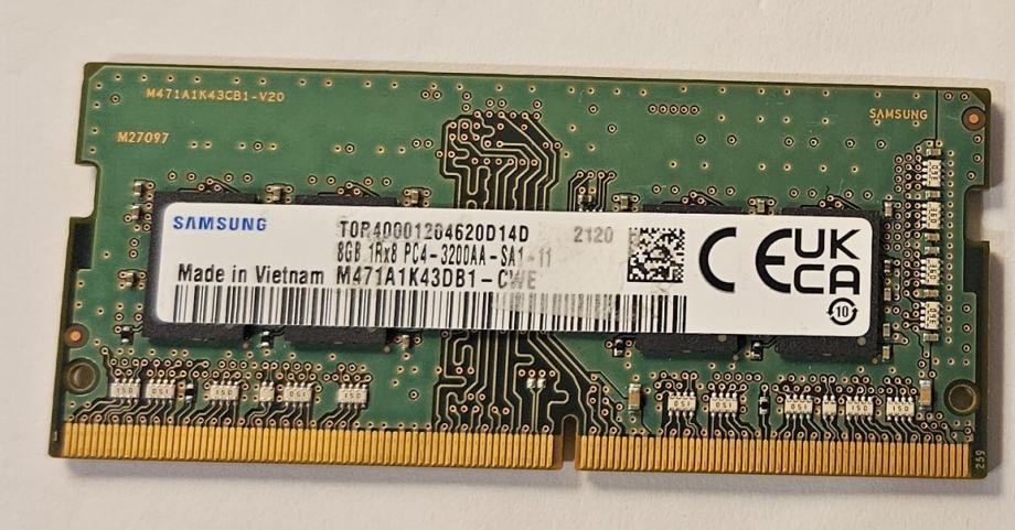 Samsung DDR4 8GB 1RX8 3200 MhZ 260pins M471A1K43DB1-CWE