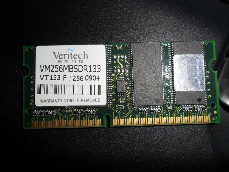 so-dimm sdram 256 mb pc-100 144 pin