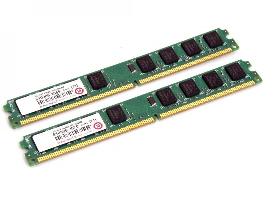 Transcend 4GB 240-Pin DDR2 800 MHz (PC2 6400)