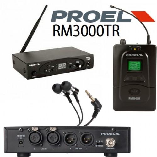 Proel Sistema Wireless In-ear Monitor RM3000TR • Bombardino Music -  Strumenti Musicali a Oria - BR