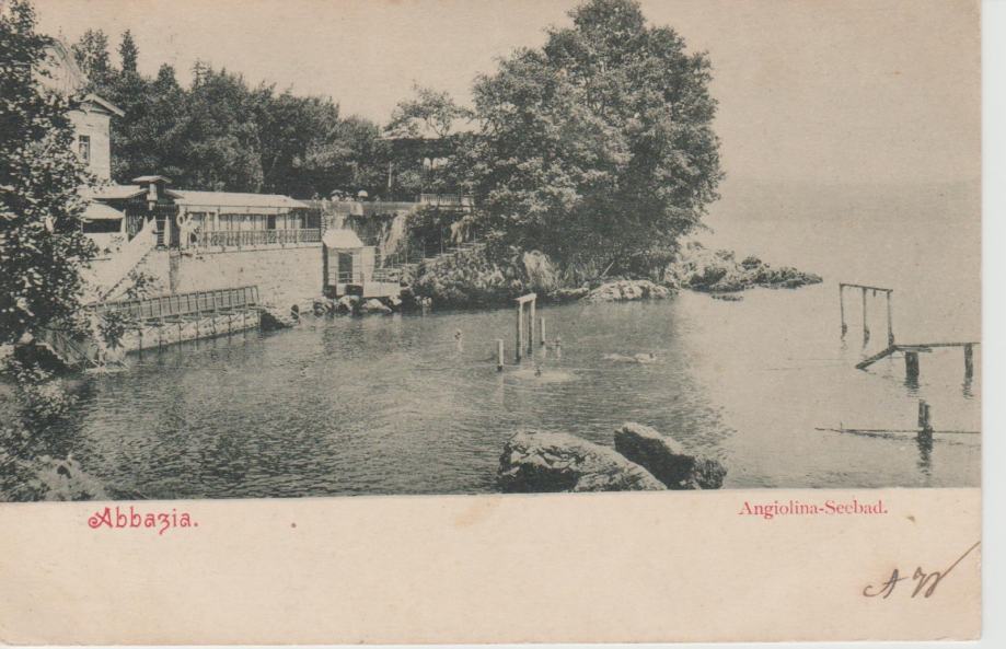 Abbazia, Opatija, komplet od 3. stare razglednice, 1901. Rijetko